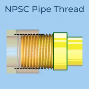 NPSC Straight Pipe Internal Thread