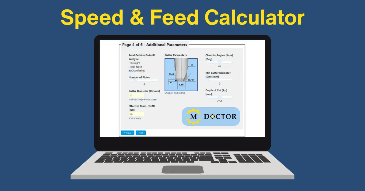SpeeDoctor: Speed & Feed Calculator (Milling, Turning, Drilling & grooving)